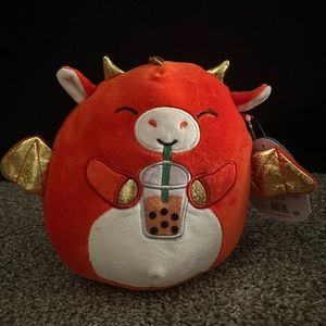 Baiden with boba squishmallow